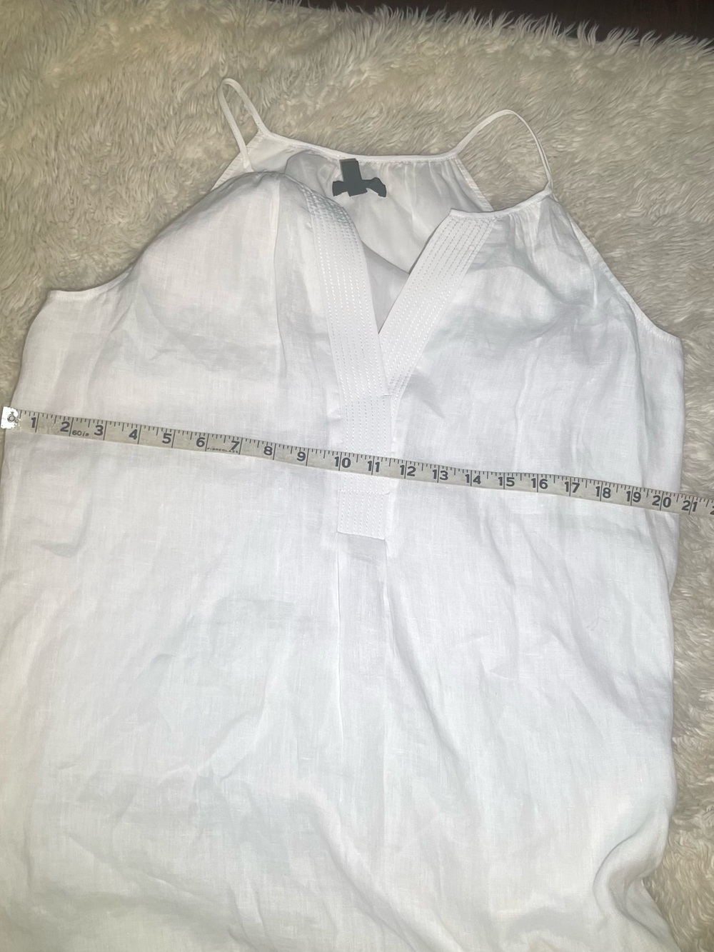 J.crew women’s white linen Lightweight Maxi Dress size medium - Picture 9 of 10